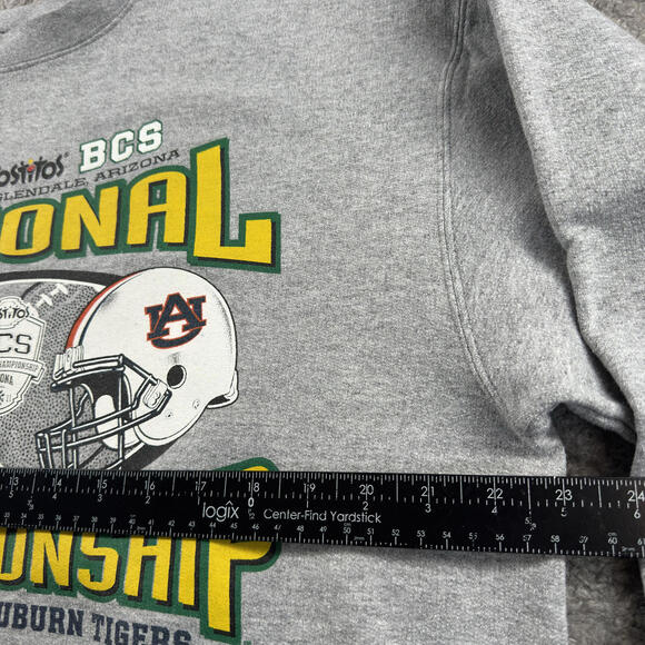 2011 National Championship Oregon Ducks Auburn Sweatshirt Tostitos Bowl Large - Picture 5 of 8